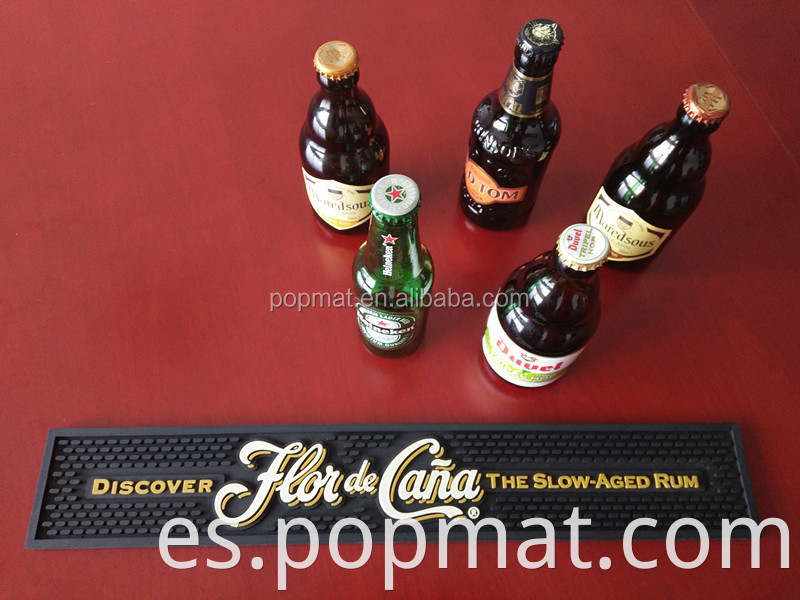 Diseño personalizado PVC Soft PVC Beer Beer Beresphing Accesorios de barra promocional Bar Mat